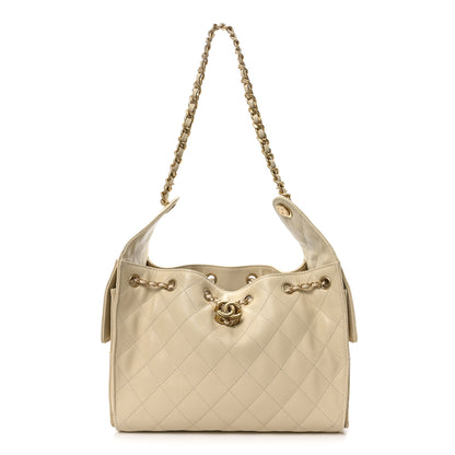 Chanel Caviar Quilted Small Chanel 25 Handbag Beige 1 of 10
