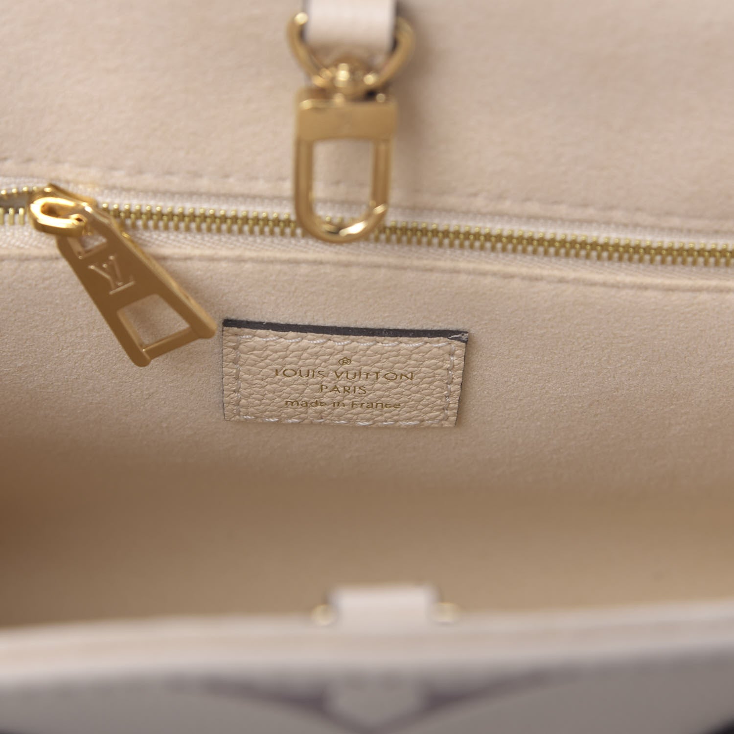 Louis Vuitton Empreinte Monogram Giant Onthego PM Creme Bois De Rose 8 of 10