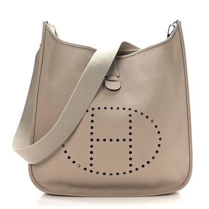 Hermes Taurillon Clemence Amazone Evelyne III TGM Gris Tourterelle 1 of 10