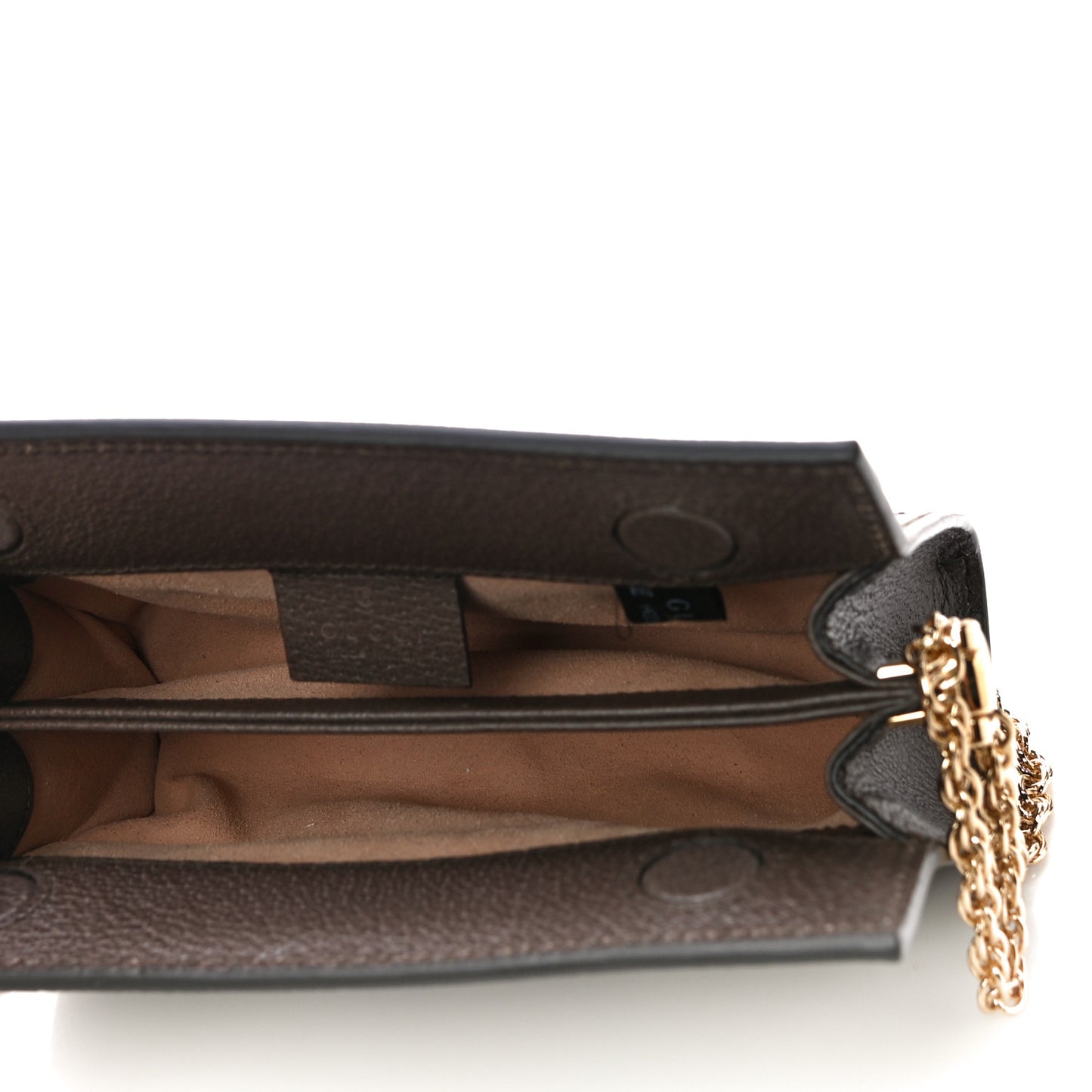 GG Supreme Monogram Textured Dollar Calfskin Web Mini Ophidia Chain Shoulder Bag Beige Ebony New Acero