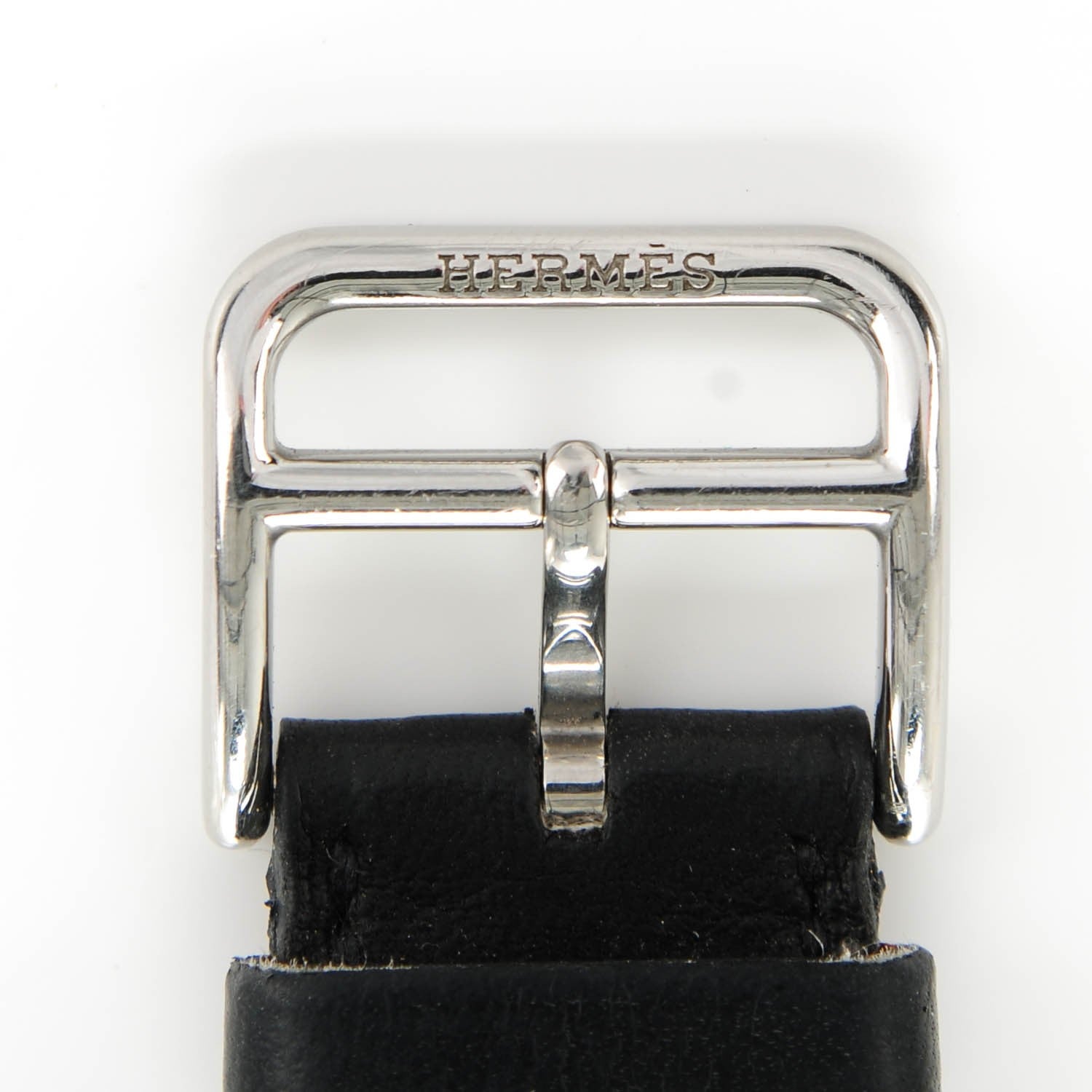 Hermes Stainless Steel Barenia 33mm Cape Cod Double Tour Quartz Watch Noir 5 of 11