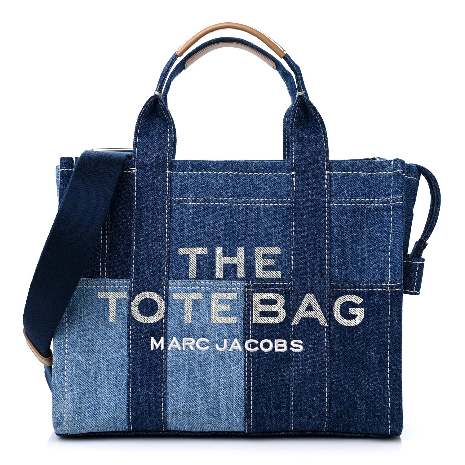Marc Jacobs Denim Canvas Medium Tote Bag Blue 1 of 10