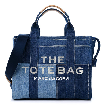 Marc Jacobs Denim Canvas Medium Tote Bag Blue 1 of 10