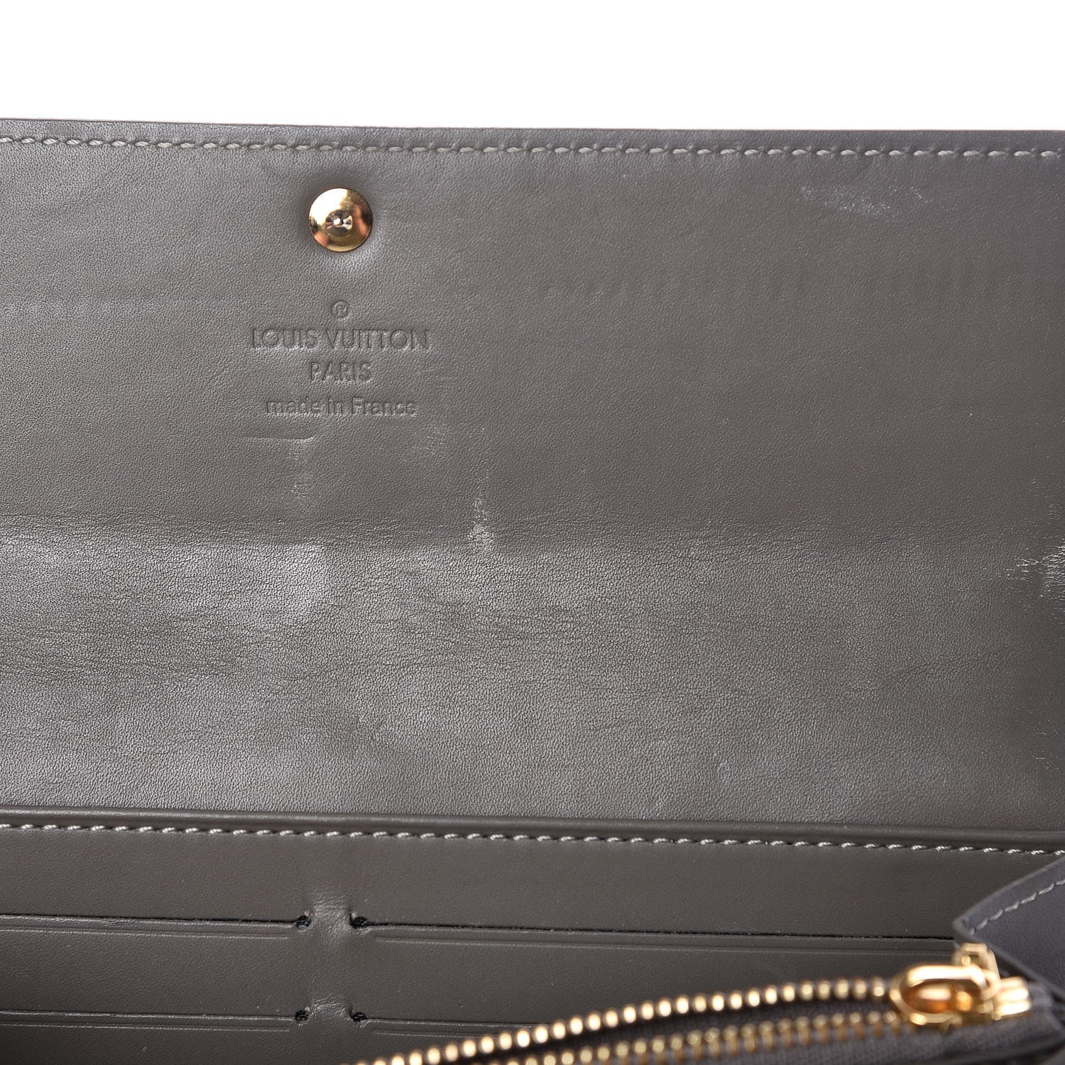 Louis Vuitton Vernis Sarah Wallet Gris Art Deco 7 of 15
