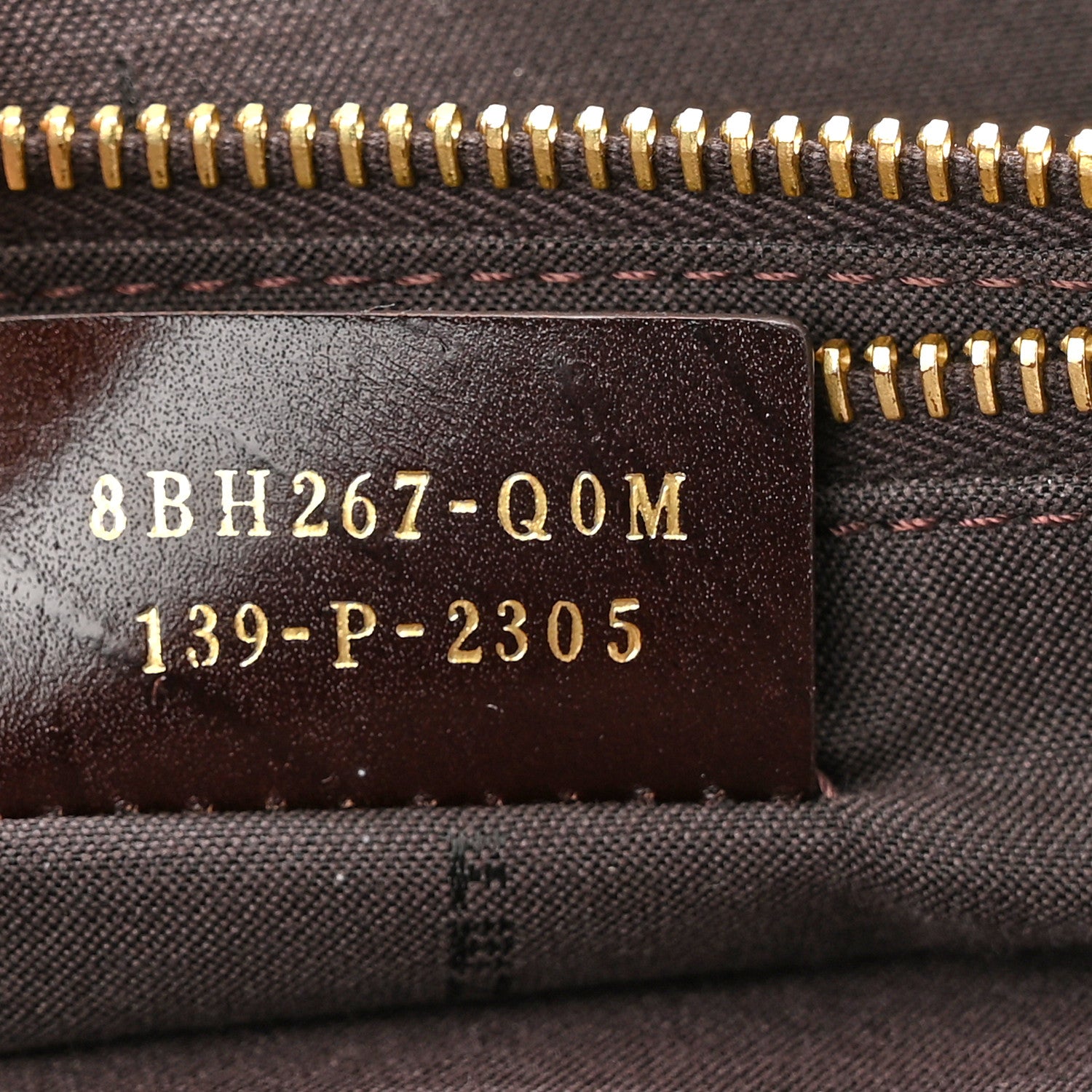 Fendi Zucca Vitello Artic Tote Tobacco 7 of 10