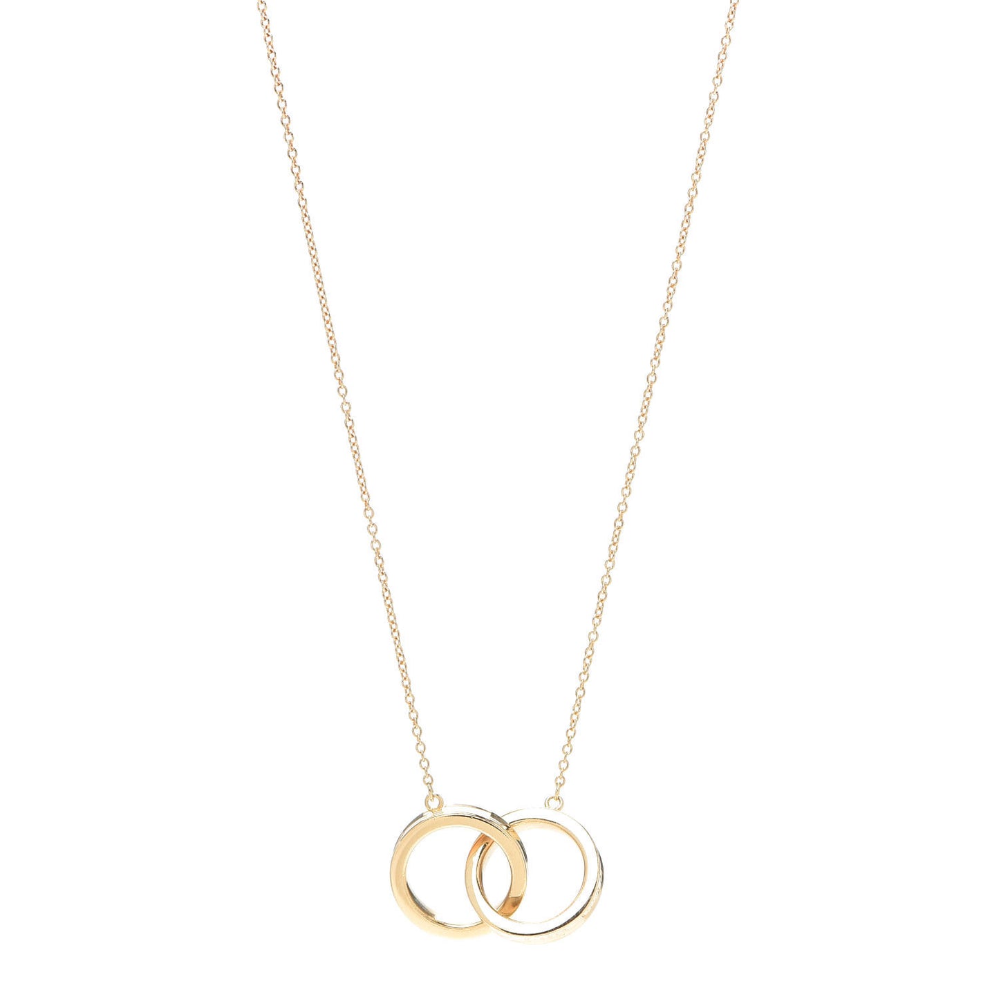 18K Yellow Gold 1837 Interlocking Circles Pendant Necklace