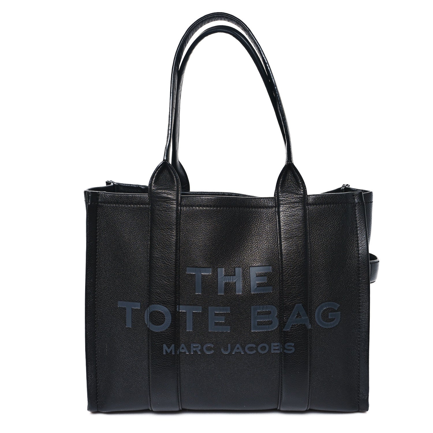 Marc Jacobs Grained Calfskin Large The Tote Bag Black 1 of 11