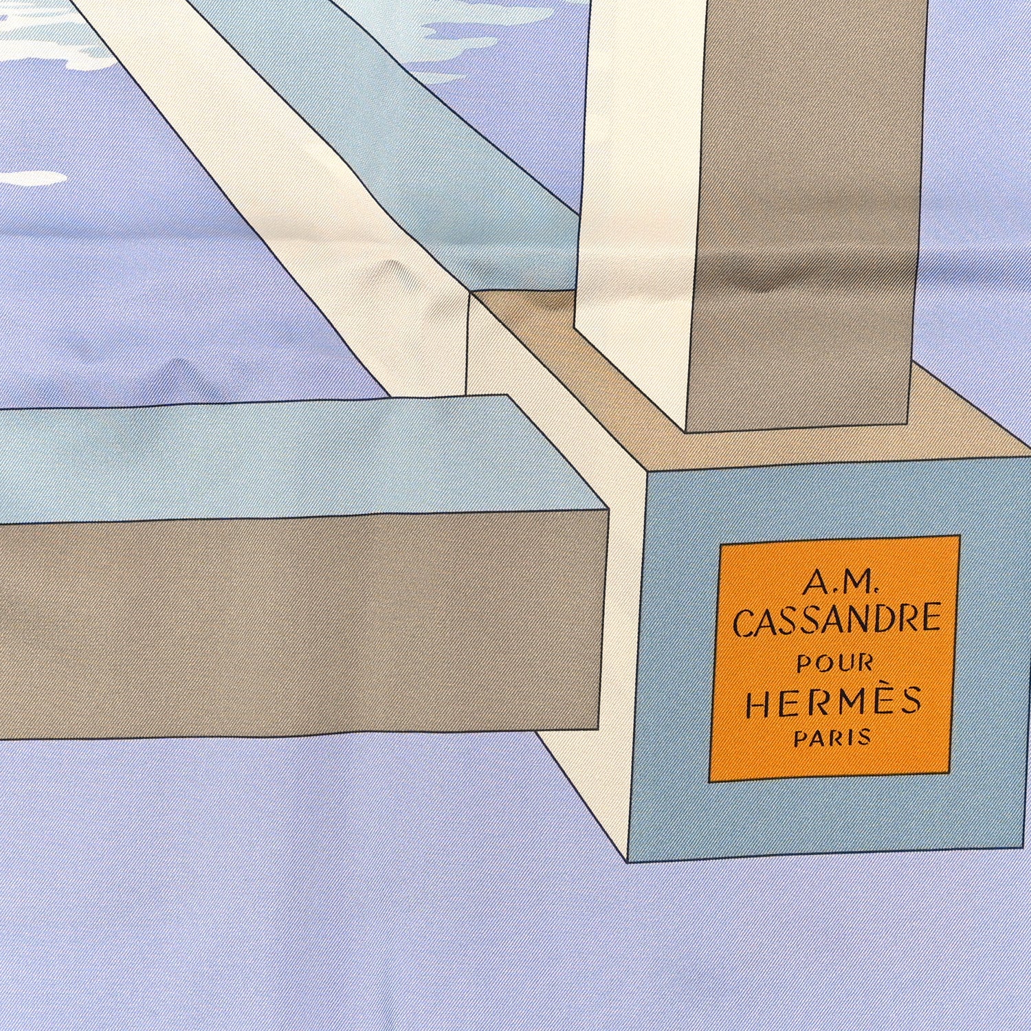 Hermes Silk Perspective II Cassandre Scarf 90 2 of 3