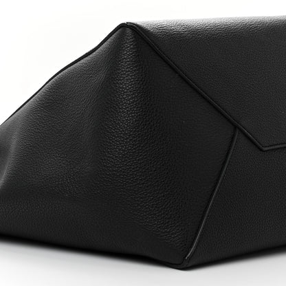 Celine Soft Grained Calfskin Medium Belt Cabas Phantom Black 9 of 10