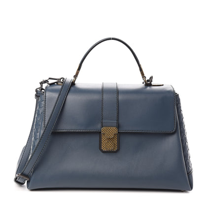 Bottega Veneta Nappa Medium Piazza Bag Denim 1 of 9