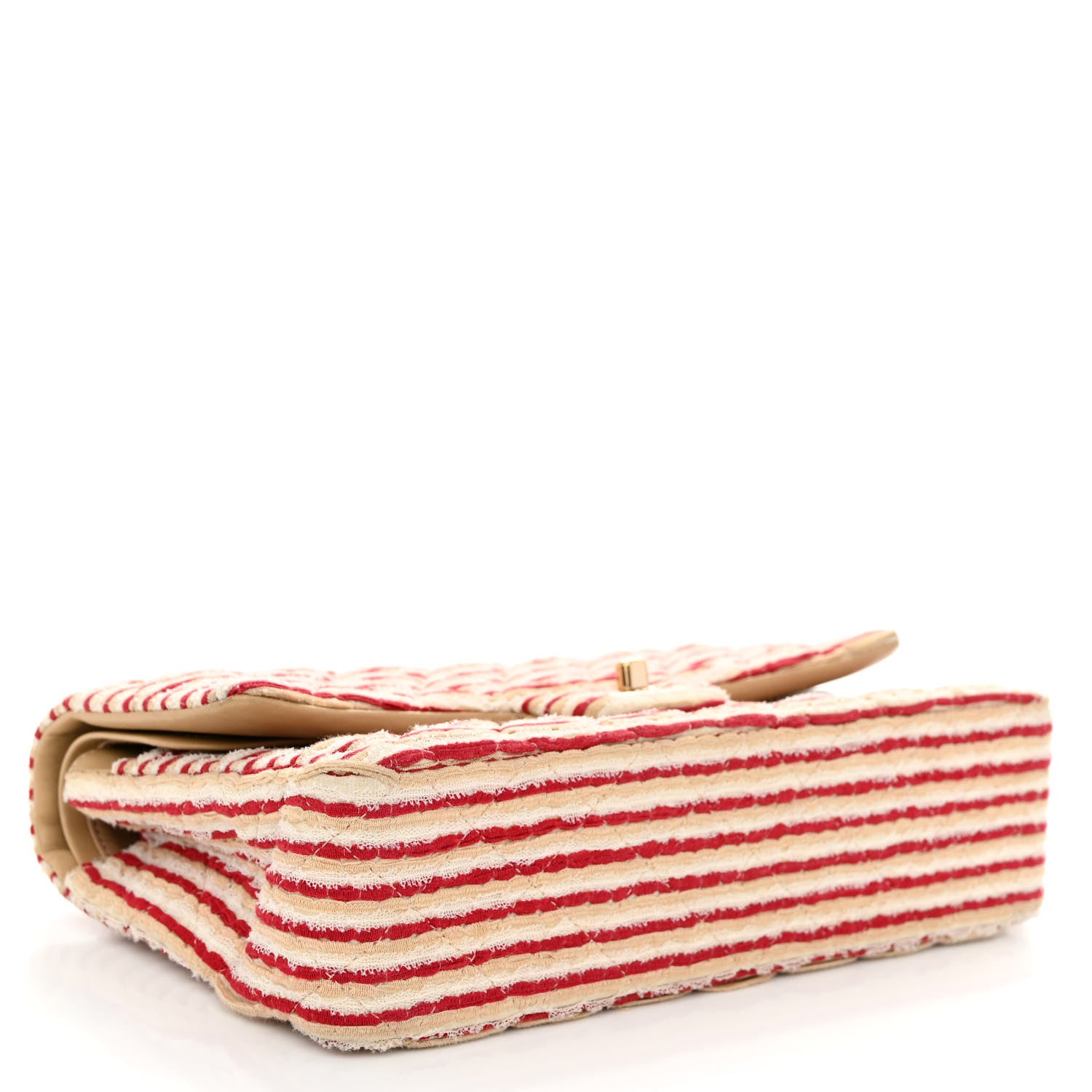 Chanel Jersey Quilted Medium Coco Sailor Flap Red White 4 of 10