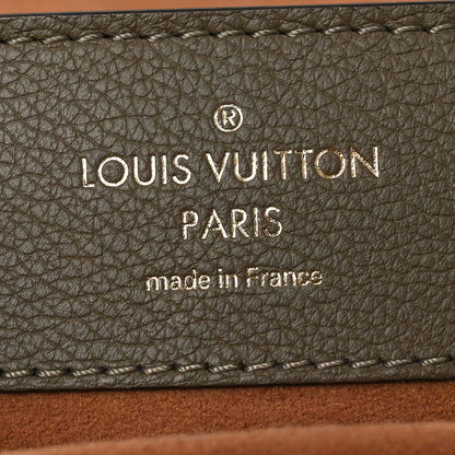 Louis Vuitton Soft Calfskin Lockme Ever BB Smokey Brown Quartz Green 6 of 9