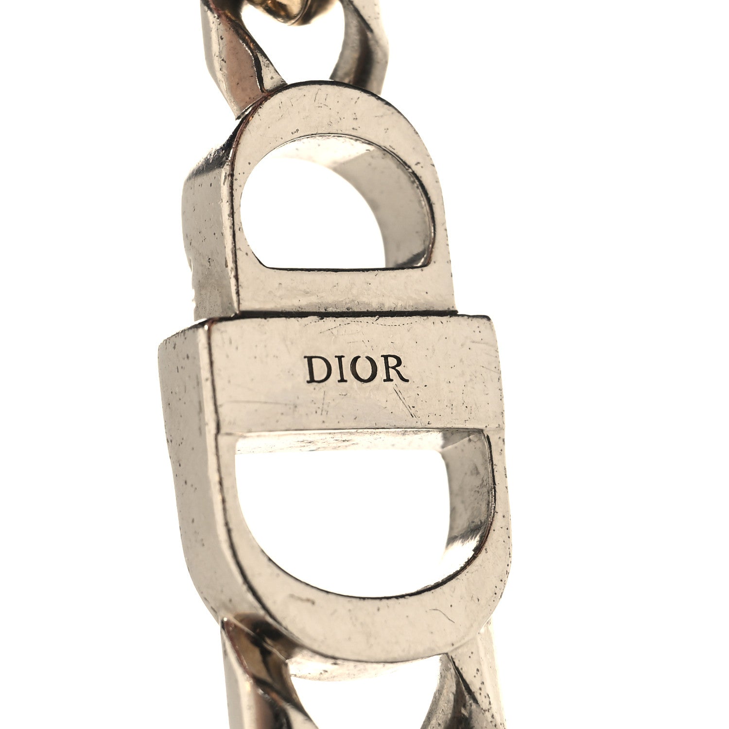 Christian Dior Metal Pearl Danseuse Etoile Chain Choker Necklace Gold Silver 4 of 6