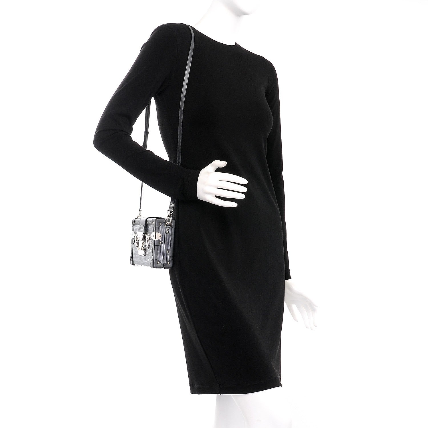 Louis Vuitton Epi Petite Malle Anthracite Nacre 2 of 8