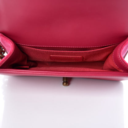 Chanel Velvet Chevron Small Boy Flap Fuchsia 5 of 9