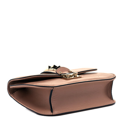 Valentino Garavani Vitello Small Glam Lock Rockstud Flap Soft Noisette 4 of 9