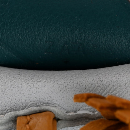 Hermes Milo Lambskin Grigri Rodeo Pegase Horse Bag Charm PM Bleu Brume Sesame Vert Bosphore 5 of 5