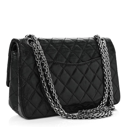 Chanel Aged Calfskin Quilted 2.55 Reissue 225 Flap Black 3 of 9