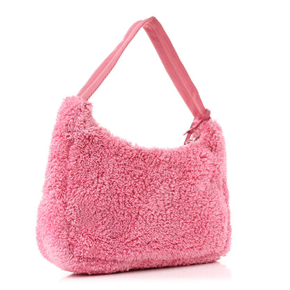 Prada Terry Cloth Mini Re-Edition 2000 Bag Petalo Black 3 of 10