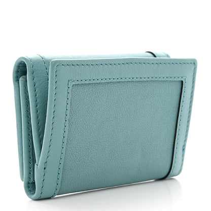 Gucci Wonka Grain Calfskin Diana Tri-Fold Wallet Dusty Azure 3 of 11