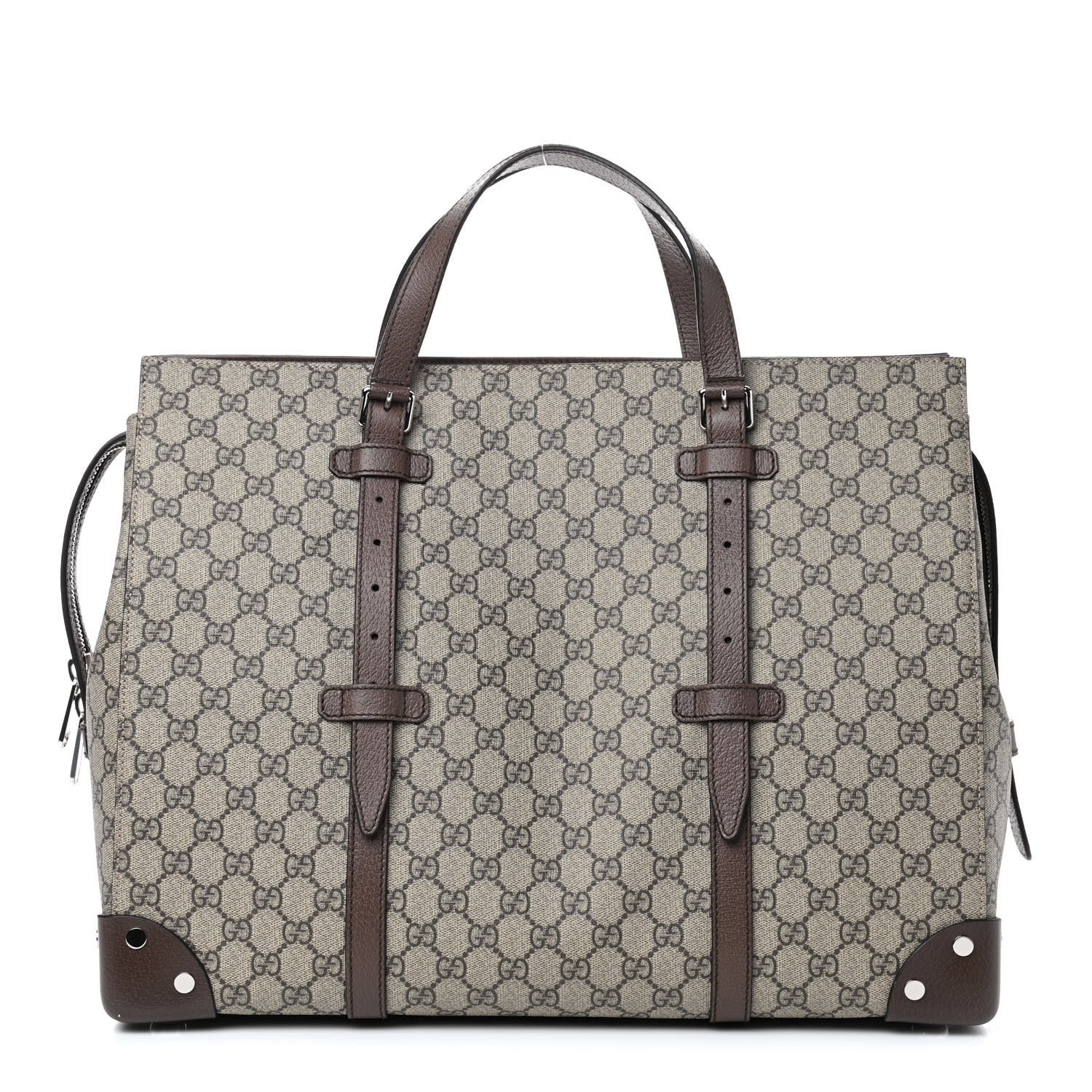 Gucci GG Supreme Monogram Large Tote Bag Beige Ebony 1 of 9