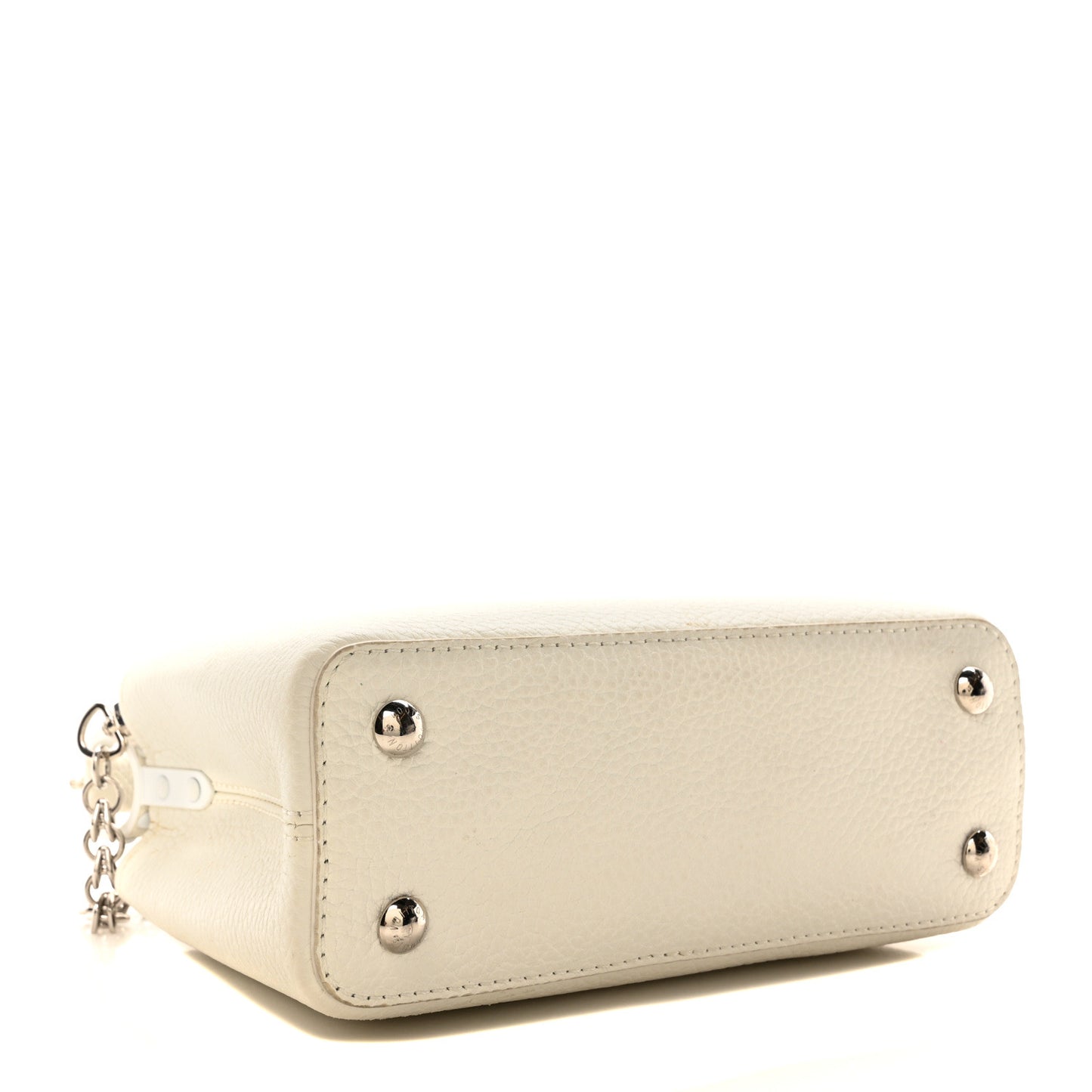 Taurillon Mini Capucines Monochrome  White
