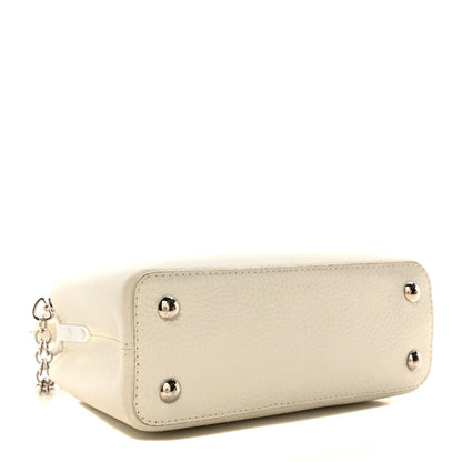 Louis Vuitton Taurillon Mini Capucines Monochrome  White 4 of 9