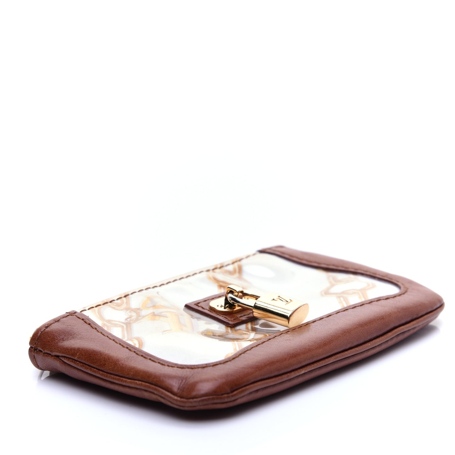 Monogram Charms Key Pouch White