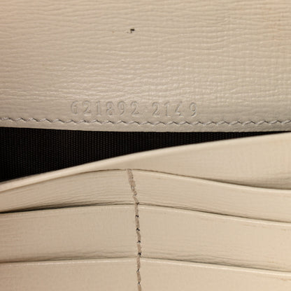Gucci GG Supreme Monogram Azalea Calfskin Horsebit 1955 Wallet On Chain Beige Ebony Mystic White 7 of 11