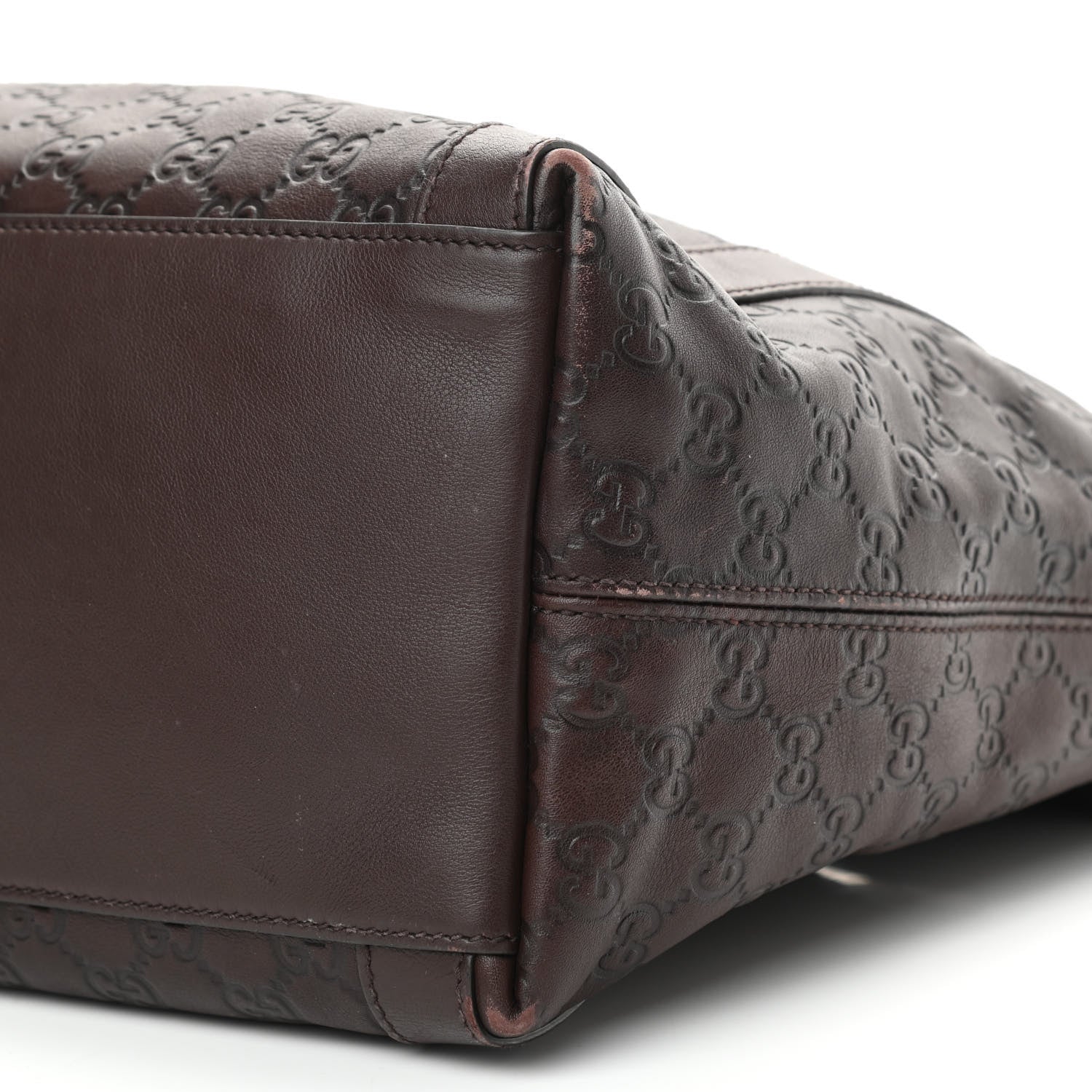 Gucci Guccissima Medium Miss GG Top Handle Bag Dark Brown 10 of 13