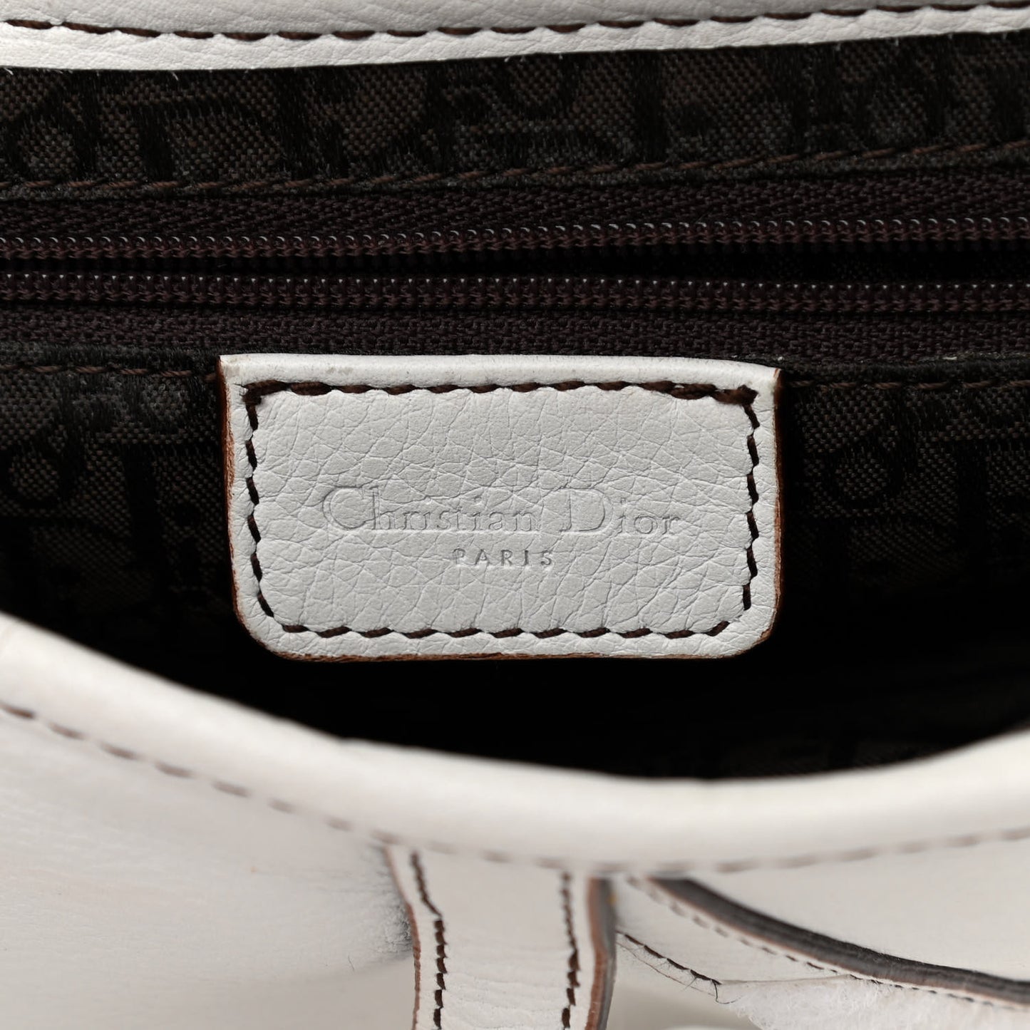 Calfskin Saddle Bag White