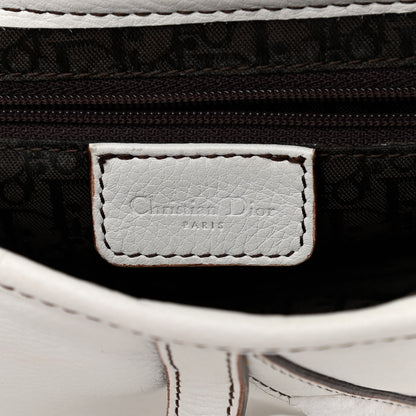 Christian Dior Calfskin Saddle Bag White 5 of 16