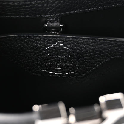 Louis Vuitton LV X YK Taurillon Capucines BB Black White 6 of 10