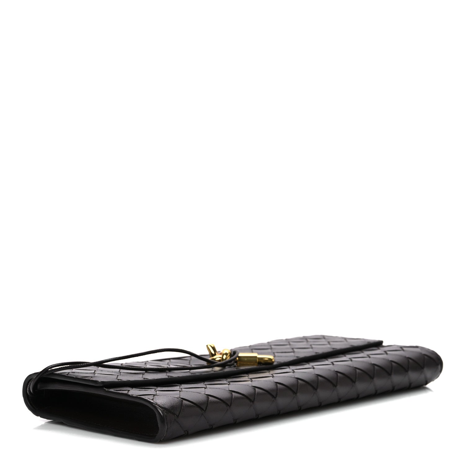 Bottega Veneta Nappa Intrecciato Long Andiamo Top Handle Clutch Fondant 4 of 9