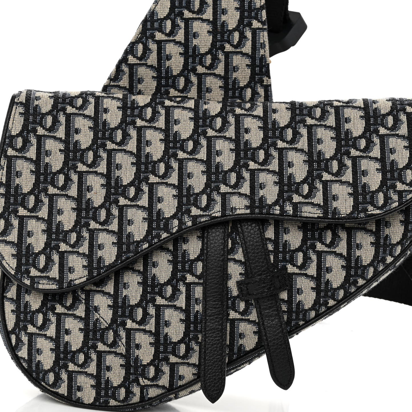 Oblique Mens Saddle Bag Blue