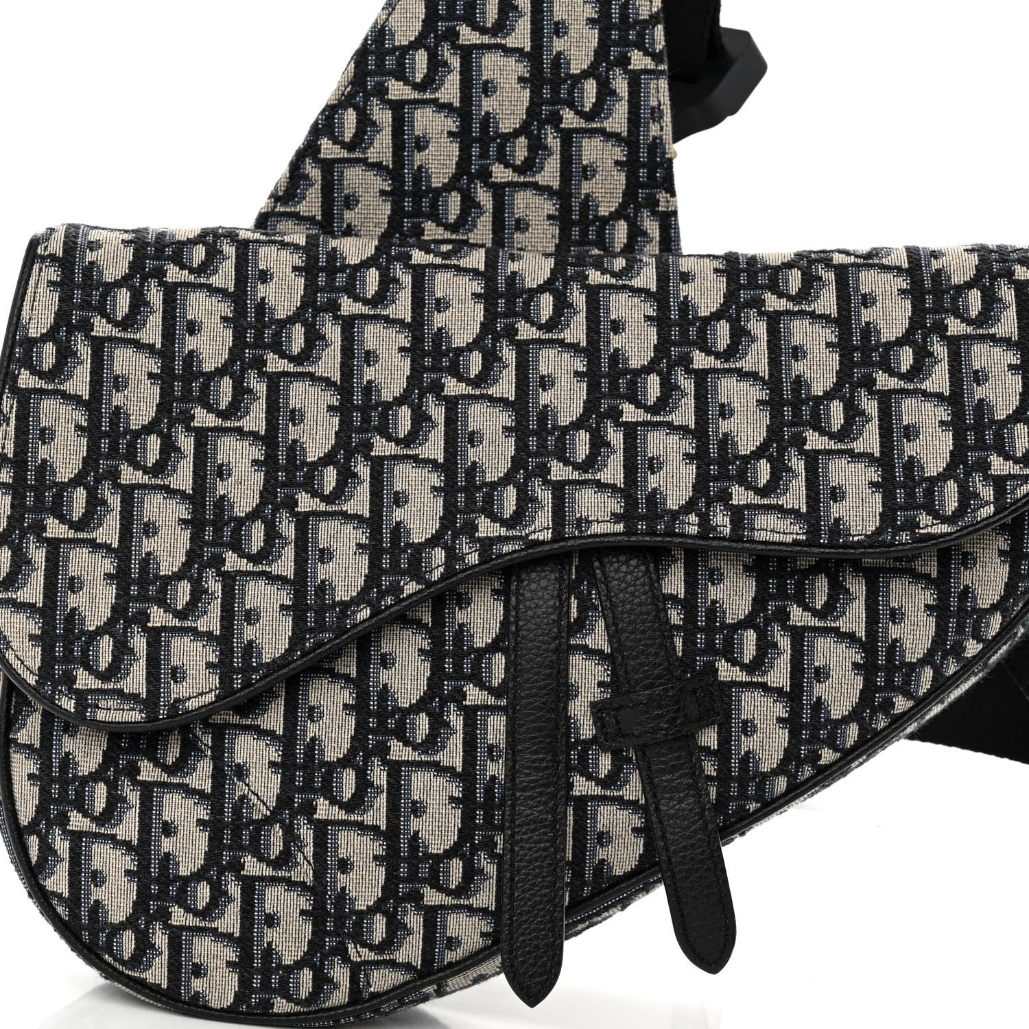 Christian Dior Oblique Mens Saddle Bag Blue 7 of 9