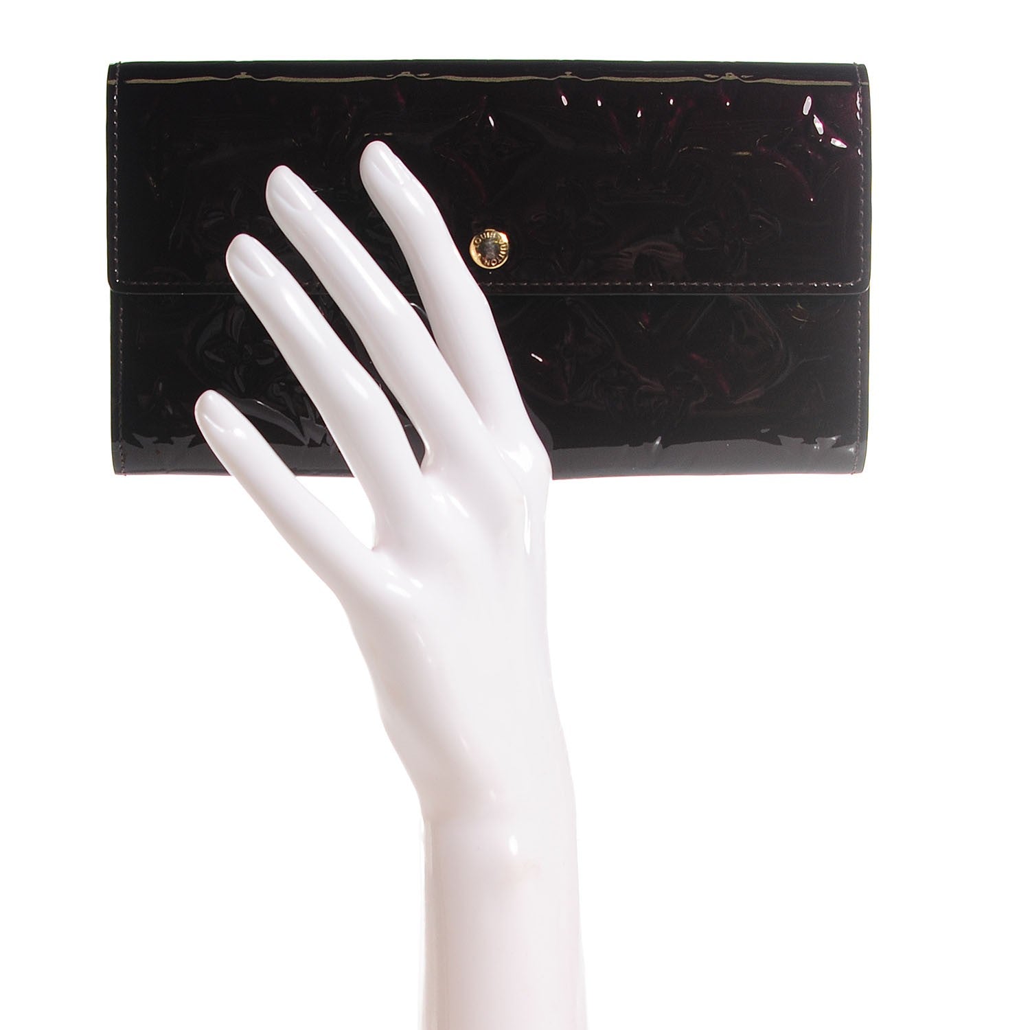 Louis Vuitton Vernis Sarah Wallet Amarante 2 of 7