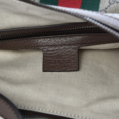 Gucci GG Supreme Monogram Web Small Ophidia Half Moon Hobo Brown 6 of 11