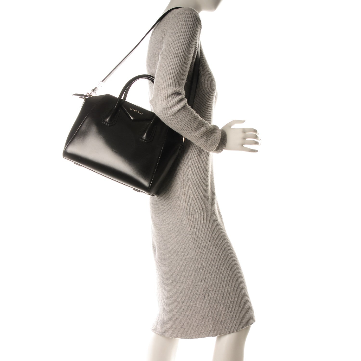 Givenchy Shiny Lord Calfskin Small Antigona Black 2 of 7