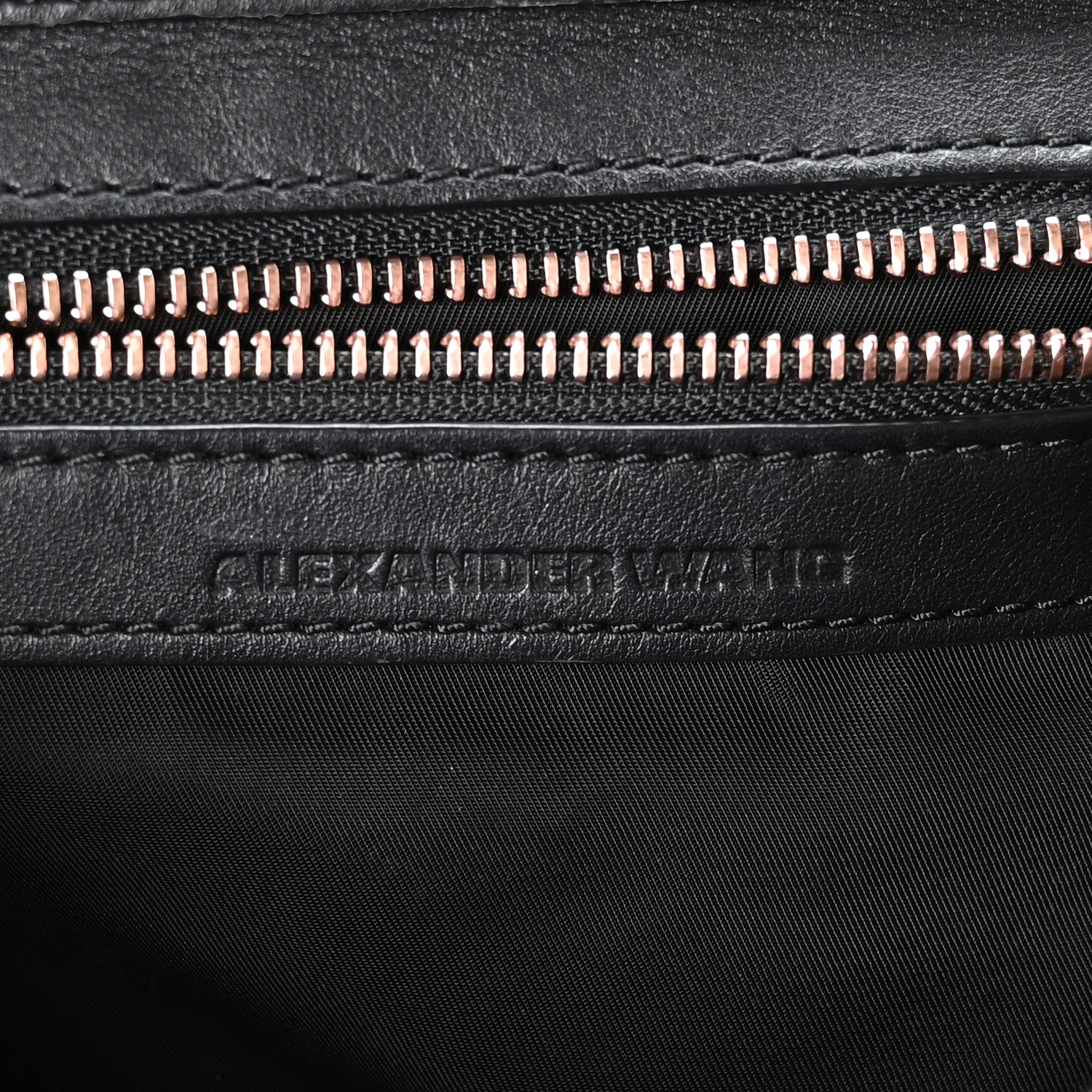 Alexander Wang Pebbled Calfskin Prisma Skeletal Backpack Black Rose Gold Hardware 6 of 11