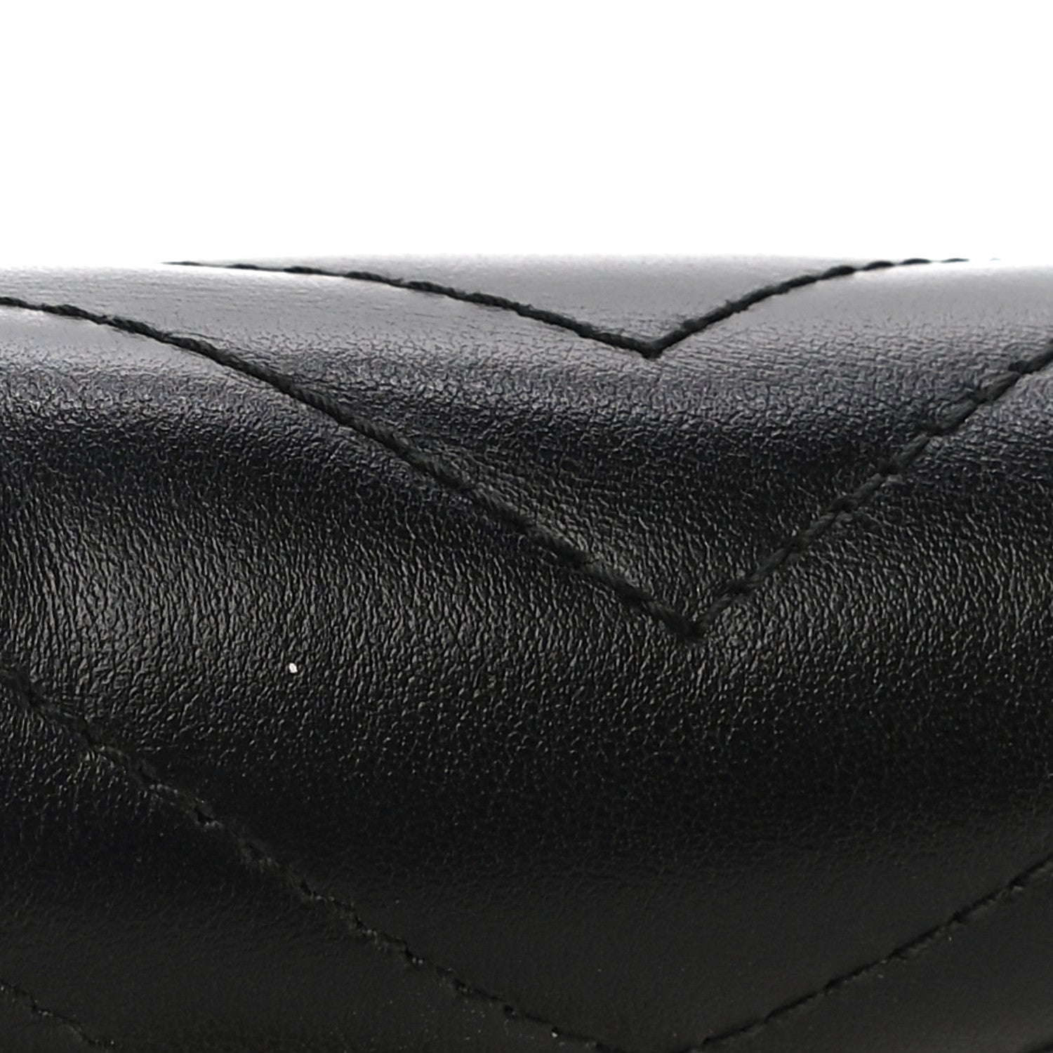 Gucci Calfskin Matelasse GG Marmont Chain Wallet Black 17 of 19