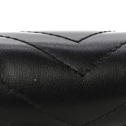 Gucci Calfskin Matelasse GG Marmont Chain Wallet Black 17 of 19