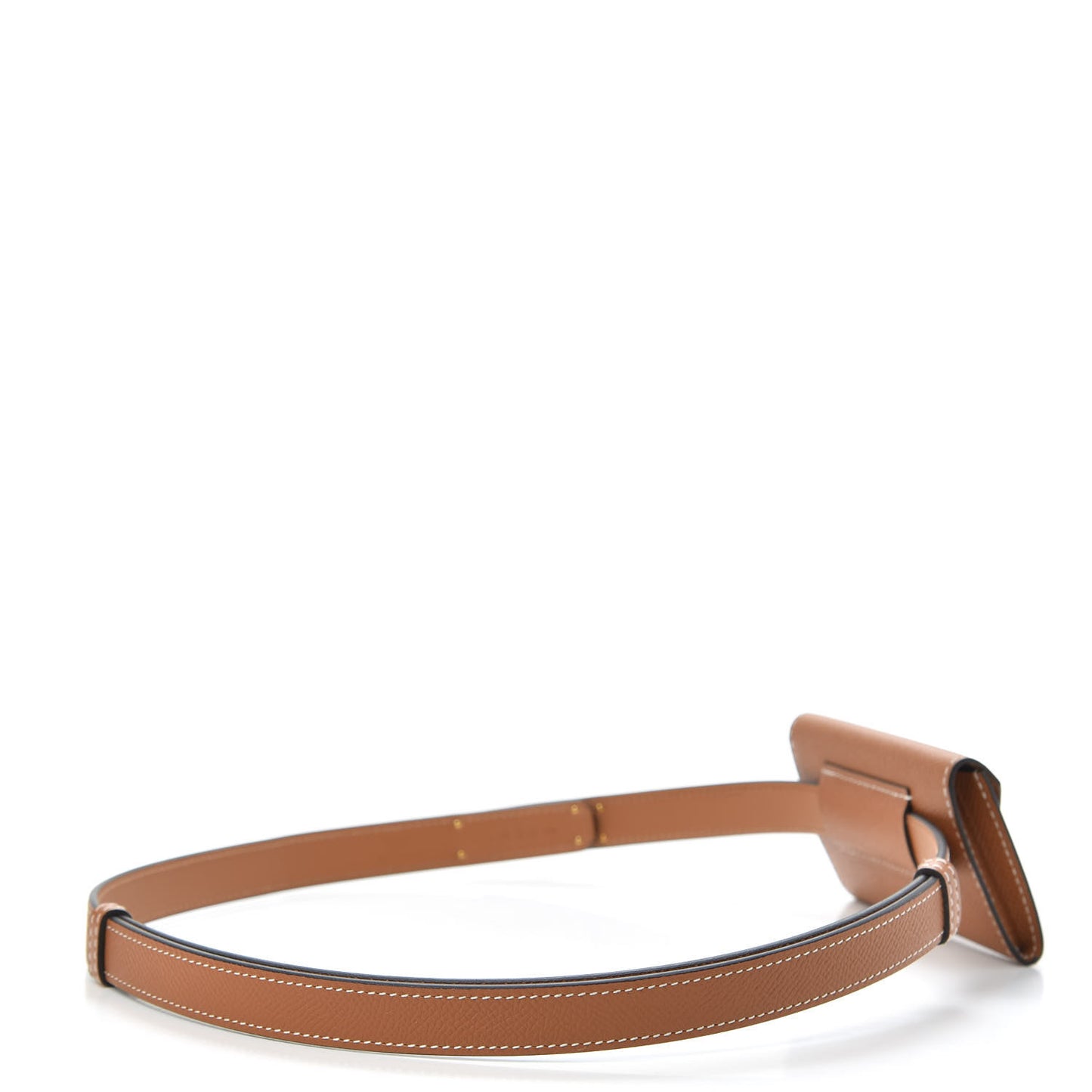 Epsom Kelly Pocket Belt Gold