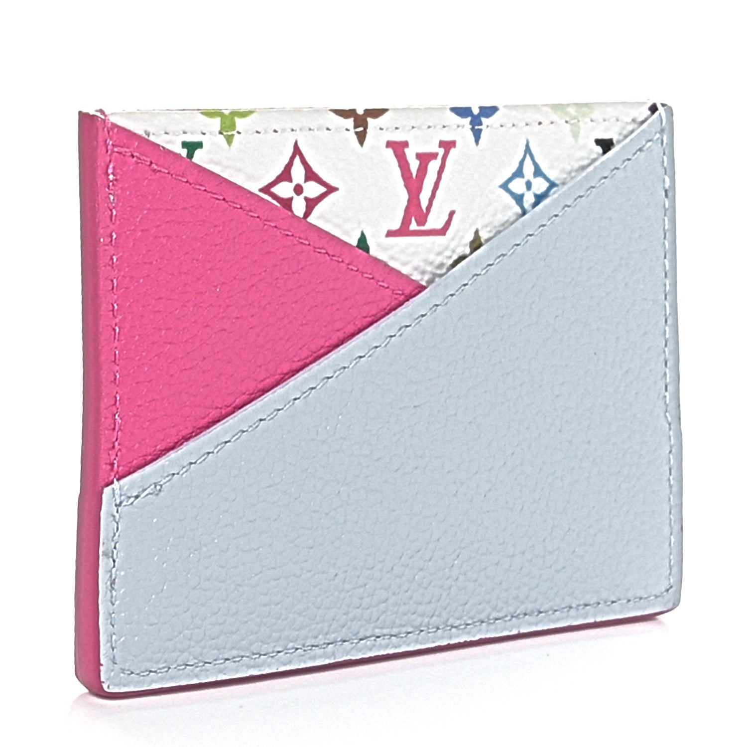 Louis Vuitton LV X TM Monogram Multicolor Criss-Cross Card Holder Kawaii Pink 3 of 6