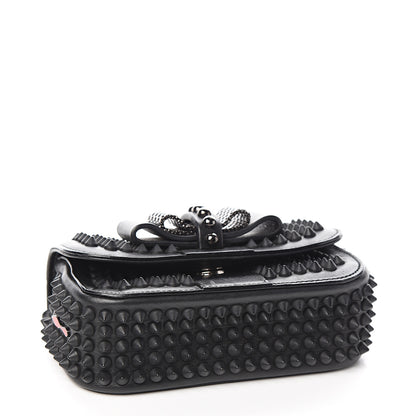 Christian Louboutin Calfskin Spikes Sweety Charity Crossbody Bag Black 3 of 10