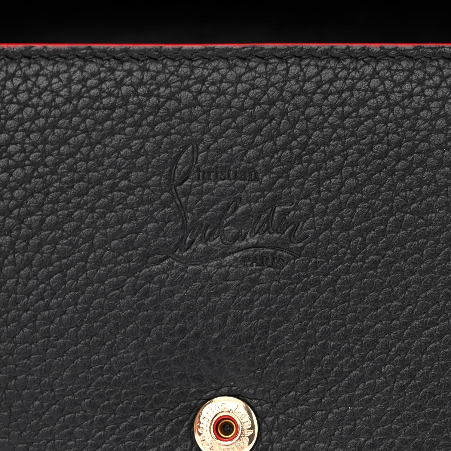 Christian Louboutin Calfskin Boudoir Chain Wallet Black 6 of 12