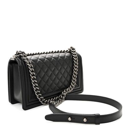 Chanel Caviar Quilted Medium Boy Flap Black 3 of 11