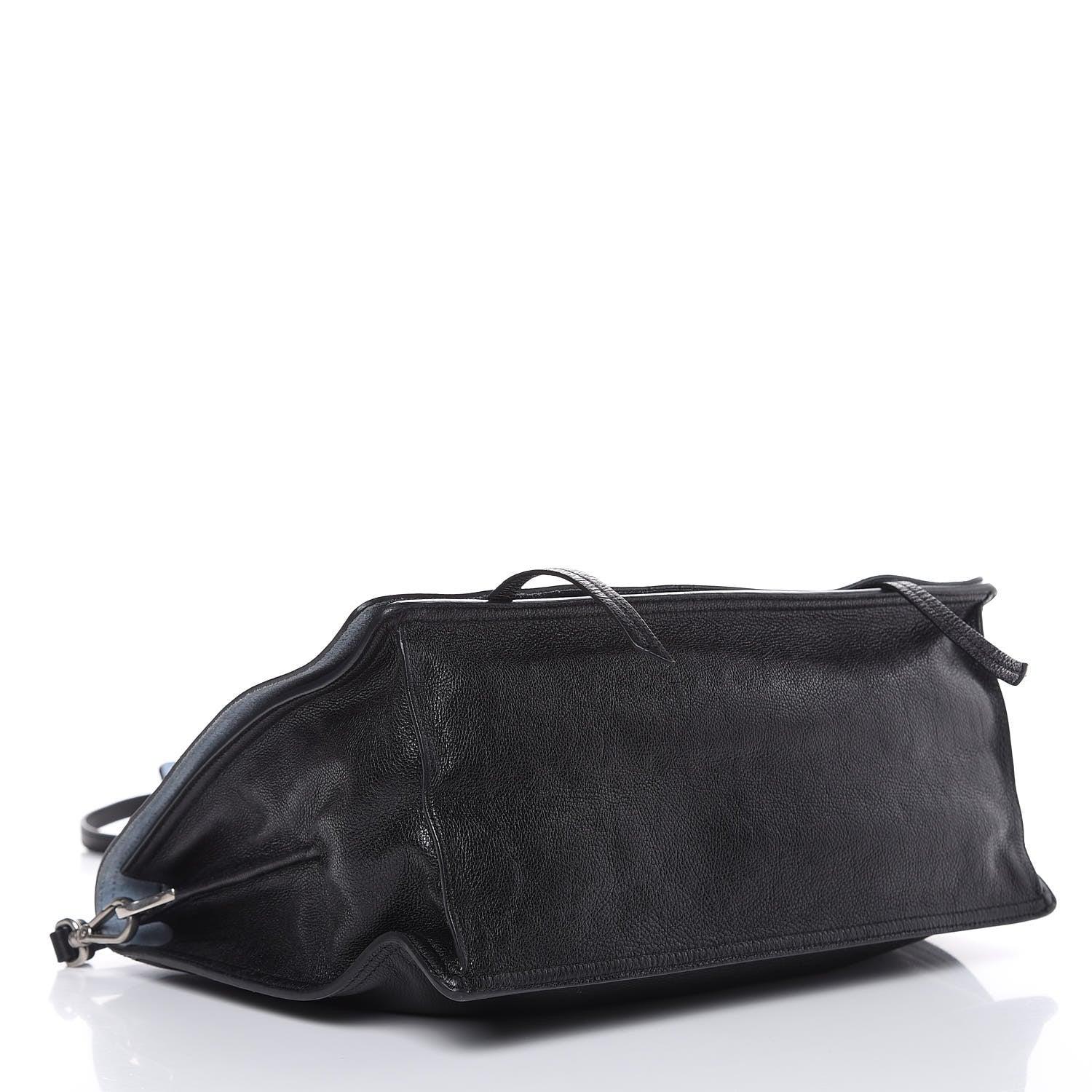 Prada Glace Calf Etiquette Flap Black Astrale 4 of 14