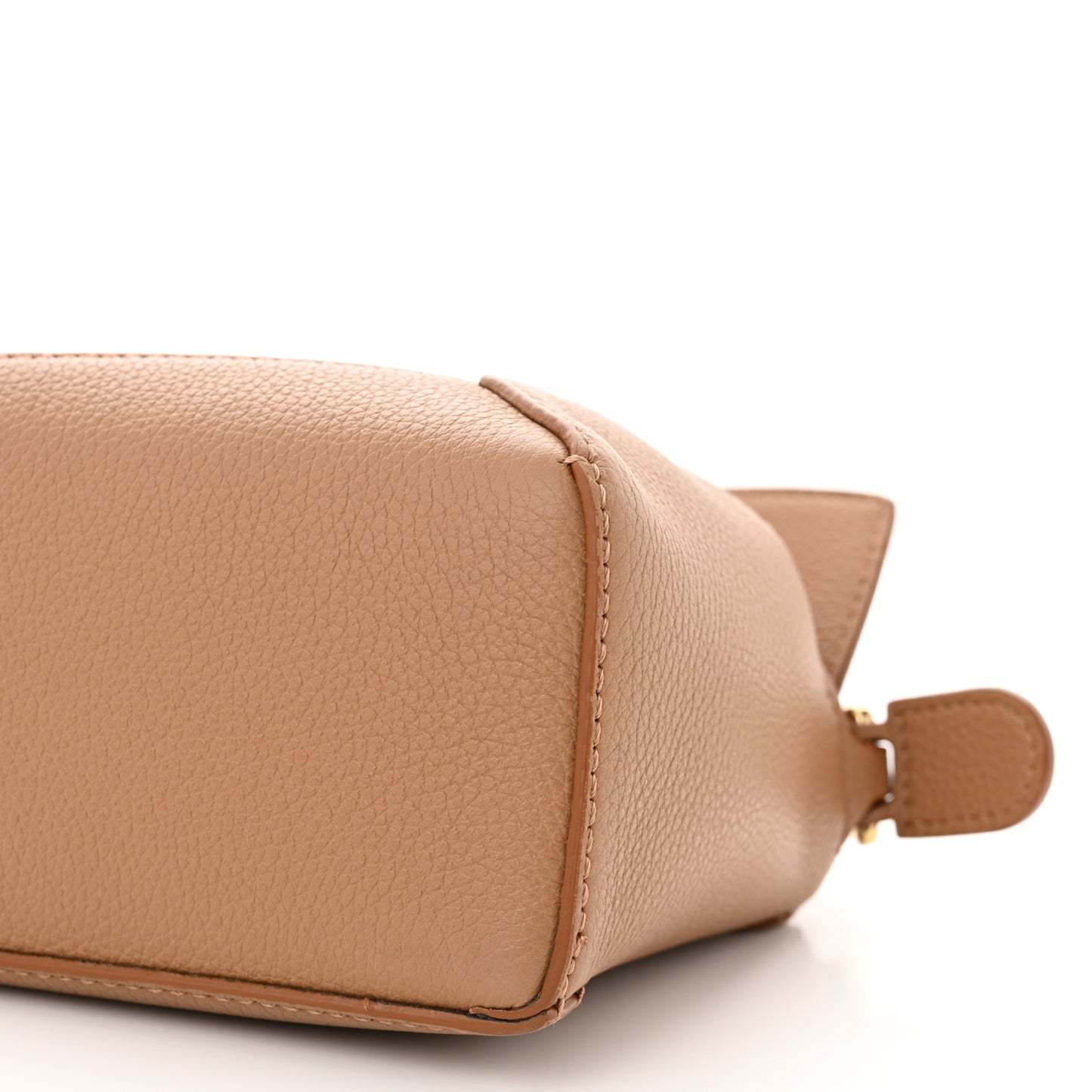 Calfskin Mini Puzzle Edge Bag Toffee