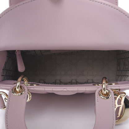 Christian Dior Lambskin Cannage Small Lady Dior Pink 5 of 12